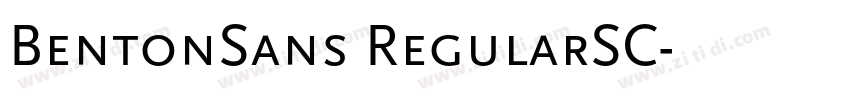BentonSans RegularSC字体转换